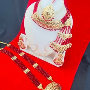 maroon-jadau-bridal-combo-jewellery