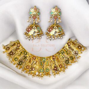 jadau set with jhumki